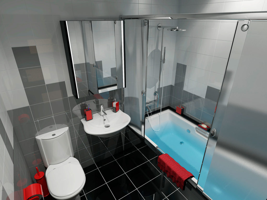 Дизайн интерьера ванны в Москве 
